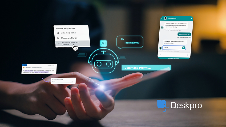Deskpro 의 최신 업데이트: AI로 자동화된 고객 지원