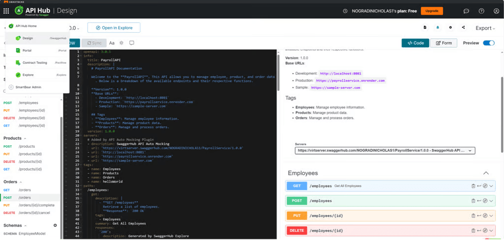 Source: www.smartbear.com | API Hub Design Dashboard